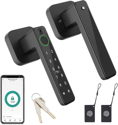 Smart Deurslot met Vingerafdruk - Slim Elektronisch Deurslot - Keyless Entry - Biometrische Toegangscontrole voor Thuis