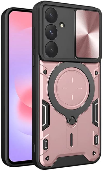Hoesje geschikt voor Samsung Galaxy A37 - Techsuit CamGuard Pro Back Cover - Roségoud