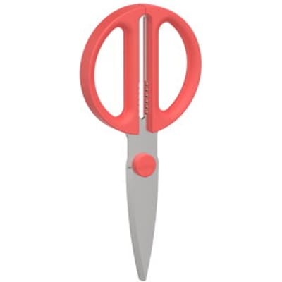 Mepal Schaar Chef it - Keukenschaar - Extra functie voor het kraken van noten of openen van een dop - Ergonomisch handvat - Keukengerei - Coral
