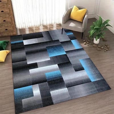 Nordische Stijl Vloerkleed Abstract Geometrisch Tapijt Antislip Wasbaar Tapijt voor Woonkamer Slaapkamer en Huisdecoratie Vloermat 60*90cm