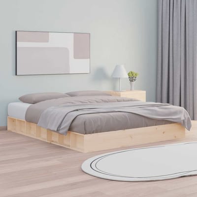 vidaXL - Bedframe - massief - hout - 160x200 - cm