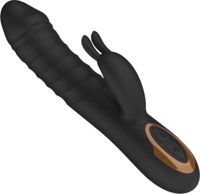 Power Escorts - Rosalie Deluxe - Rechargeable Rabbit Vibrator - Silicone