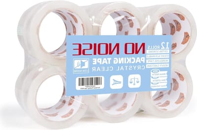 Extra sterke verpakkingstape - Stil plakband voor pakketten - Transparante tape 48mm x 50m 12 rollen