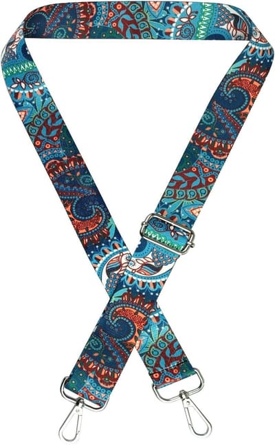 Verstelbare Schouderband voor Dames 3.8 cm Breed Canvas met Hardware Haken - Elegante en Comfortabele Schouderriem (Blauw)
