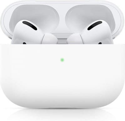 Apple AirPods PRO effen soft case - wit - Geschikt voor