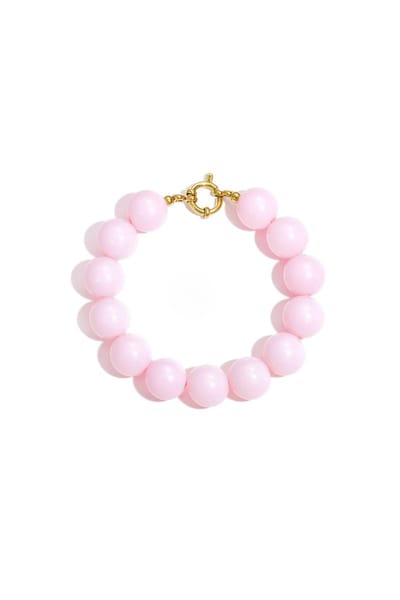 Goudlief Armband met grote kralen - Sluiting aan de voorkant - Verkleurt niet - Cadeau - Goudlief.nl