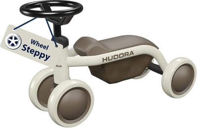 Hudora Steppy Tricycle in Various Colours, Balance Bike from 1 Year Old, Lightweight Tricycle with Great Tilt Stability, Play Quadricycle for Children 73-80 cm, with 4 Wheels