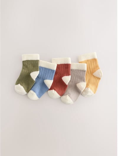 Next - Jongens - Verpakking van 5 paar babysokken - Blauw