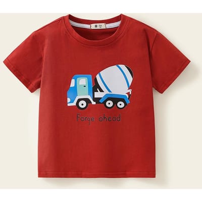 Kinder T-shirt Jongenskleding voor kleine kinderen Jongens T-shirt met korte mouwen 140cm