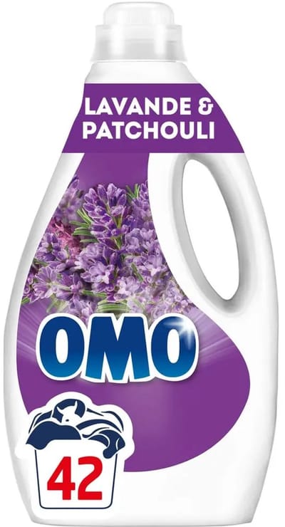 OMO Lessive Liquide Lavande & Patchouli – Krachtige Reiniging & Ontspannende Geur – Vloeibaar Wasmiddel