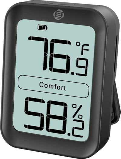 Temperatuurmeter Binnen - Huisthermometer - Weerstation Binnen - Thermometer Binnen Digitaal - Kamer Thermometer - Binnenthermometer - Huisthermometer Binnen - Digitale Thermometer - Binnenshuis