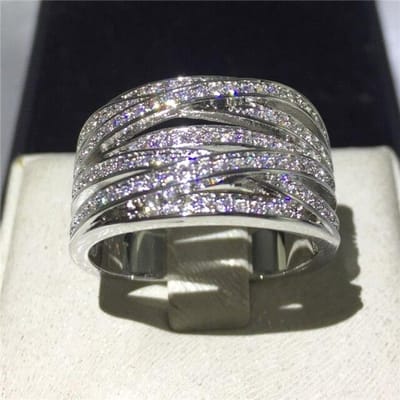 S925 Sterling Zilver kleur Natuurlijke Zirkoon Ringen Vrouwen Edelsteen Zilver 10KT Sieraden Diamanten Ring 8 gray