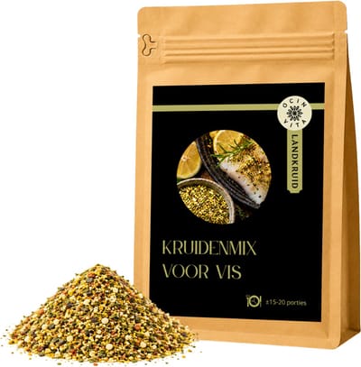 Viskruiden 100g – Kruidenmix voor Vis, Zalm, Garnalen & Zeevruchten – BBQ, Oven & Grill – Ocin Vita