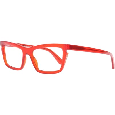 Off White Style Sun Kunststof Gewaagde Zonnebril (Rood/Blauw blok)