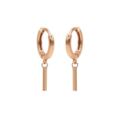 Karma hinged hoops symbool round tube rosé gold M1917HIN