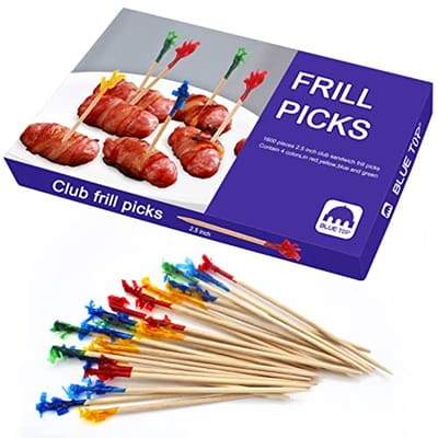 Houten Tandenstokers 2,5 Inch - 1600 Stuks voor Feesten en Cocktails