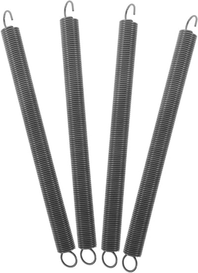 Verstelbare Zoldertrapveren - Ladderveren Vervanging - Veilige Toegang Creëren - Robuuste Veerstaal Constructie - 28 cm Lengte - Zilver