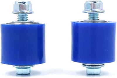 Allecto Plus - 2 stuks Motorfiets 8mm Kettingrol Spanwieltje & Schroef - Geschikt voor YFZ 350 Banshee Motor - Blauw