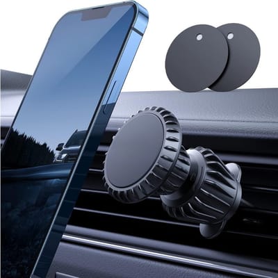 Famanu – Magnetische telefoonhouder voor auto ventilatie, extra sterke magneten, 360 graden draaibaar