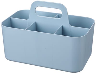 Ynkkvre -Multifunctionele Mand Organizer - 5 vakken - draagbare knutselmand, bureaumand voor kunst, make-up, kantoorbenodigdheden, 24 x 15 x 11,2