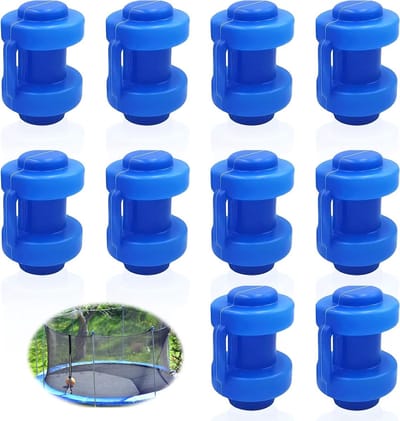 Set van 10 Trampoline Eindkappen - Beschermende Kappen voor Montage, Vervangingsonderdelen en Accessoires met een Diameter van 25 mm