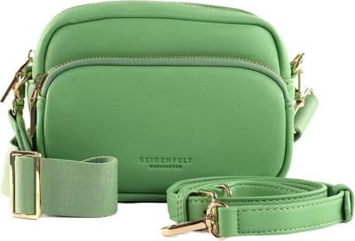 SEIDENFELT MANUFAKTUR Schoudertas Heby Shoulderbag Matcha Green / Gold Groene