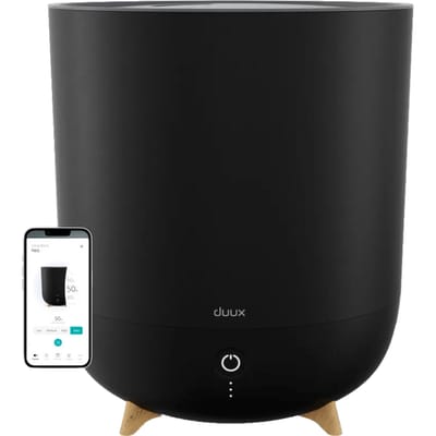 Duux Neo Smart Ultrasone Luchtbevochtiger met Hygrostaat - 5L watertank - Humidifier met 500ml/u verneveling - Zwart