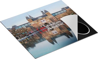 Chefcare Inductie Beschermer Amsterdam Rijksmuseum - I Amsterdam Tekst - 60x50 cm - Afdekplaat Inductie - Kookplaat Beschermer - Inductie Mat