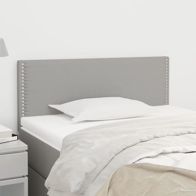 vidaXL - Hoofdbord - 90x5x78/88 - cm - stof - lichtgrijs