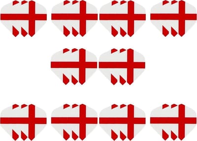 10 sets (30 stuks) Dragon dart St. George Cross – dartflight – flights