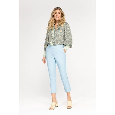 Ibana Pablo Crystal Blue Size: 34 | Leather Pants Outlet | Dames | Blauw