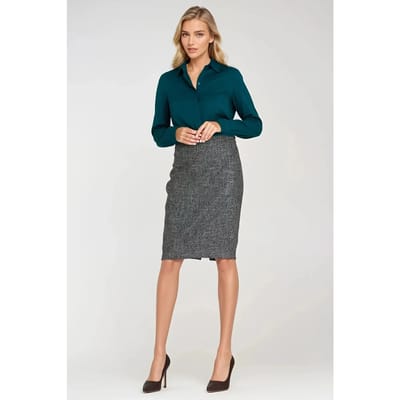 Blouse met verborgen knoopsluiting voor dames Nife