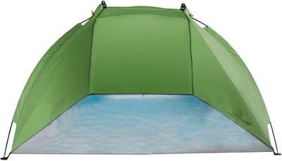 Strandtent Helios Groen UV 80 Extreem Licht Minipack Maat - Strandschelptent