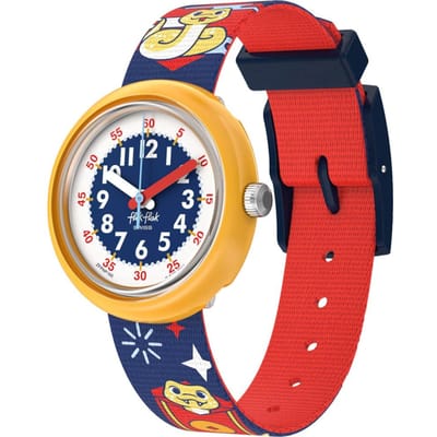 Montre Swatch FLIK FLAK ANNÉE DU SERPENT FPNP165, Rouge pour enfants