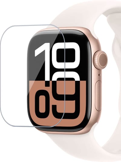 Geschikt voor Apple Watch Series 10 42mm Screenprotector - Beschermglas Folie Apple Watch Series 10 42mm