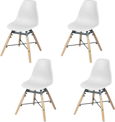 Kinderstoel - Scandinavisch design - Wit