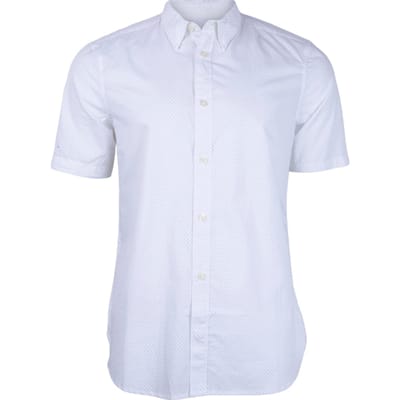 French Connection Design Ss White Dots Size: XS | Casual Shirts Outlet | Heren | Wit