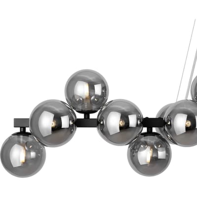 Maytoni Dallas hanglamp 25-lichts, lang, zwart