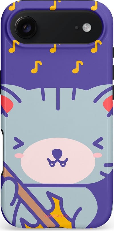 Casetastic hoesje geschikt voor Apple iPhone Air - MagSafe - Dubbellaagse bescherming - Katten beat - Fashion Case - Lavendel Zilver