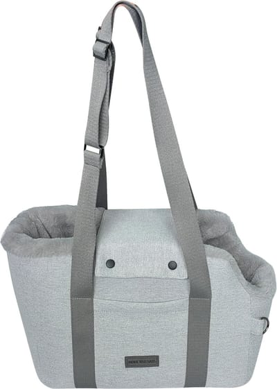 Animal Boulevard Home&Away Honden Draagtas Sophia - Kleur: Lichtgrijs - Afmetingen: 40x22x27 cm