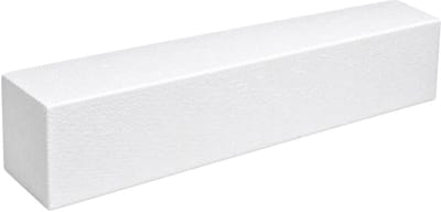 Piepschuim vormen - baksteen - 1x - 50 x 10 x 10 cm - styropor hobby / DIY vorm - basis knutselfiguren
