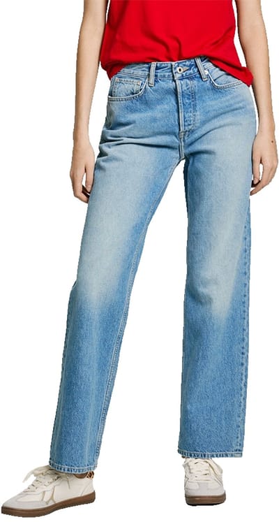 Pepe Jeans Robyn Straight Fit Hoogzittende Jeans Blauw 28 / 30 Vrouw