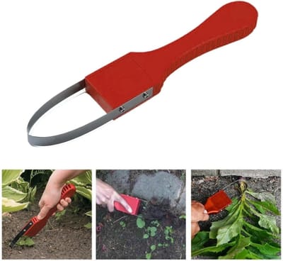 Tuin- & Onkruidgereedschap – Onkruidmes – Onkruidsteker – Handonkruidwieder – Tuinaccessoires – Tuingereedschap voor wieden, grond losmaken en planten – rood