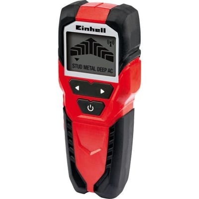 Einhell Digitale Leidingzoeker TC-MD 50 - Detectiediepte hout: 19 mm - metaal: 19 mm - ijzer: 50 mm - koper: 38 mm - geleiders: 50 mm