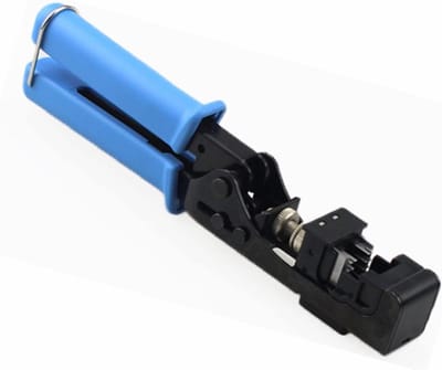 Keystone Jack Punch Down Tool - Netwerkkabel Crimper - Netwerkkabels Afmonteren - Eenhandbediening - 90 graden - Blauw