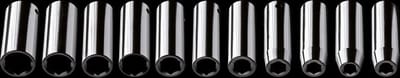NEO - 1/2" Udar Nasadki Set - 10-24 mm - 11-delig - Chroom-Vanadiumstaal