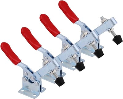 Handgereedschap Tension Clamp Set - 4-delige Snelle Ontgrendelings Klem met 90kg Capaciteit, Horizontale Klem en Kleurrijke Handgreep voor Diverse Toepassingen