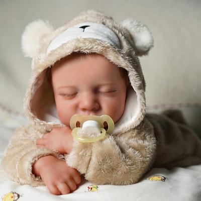Reborn Baby Pop - Silicone met Haar - Levensechte Babypoppen