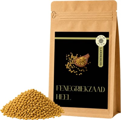 Fenegriekzaad Heel 100g – 100% Pure Fenegriek Zaden – Specerij voor Curry, Masala & Kruidenmixen – Ocin Vita