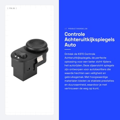 Dailygoods- Achteruitkijkspiegel Hoogwaardige Materialen - Zijaanzicht Spiegel - Eenvoudige Bediening - Perfecte Pasvorm - Geschikt voor Opel - OE-nummer 9226861 - Spiegelschakelaar
